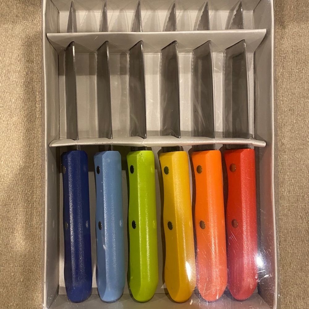 Rainbow Steak Knives